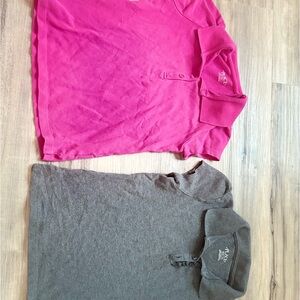 The Children's Place Pink and Gray Polo Shirts